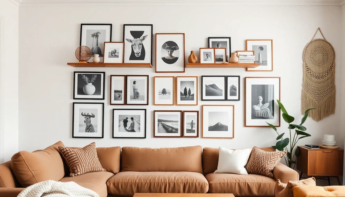 Décoration murale salon : 15 idées originales pour habiller vos murs